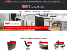 Tablet Screenshot of abcmueblesbogota.com